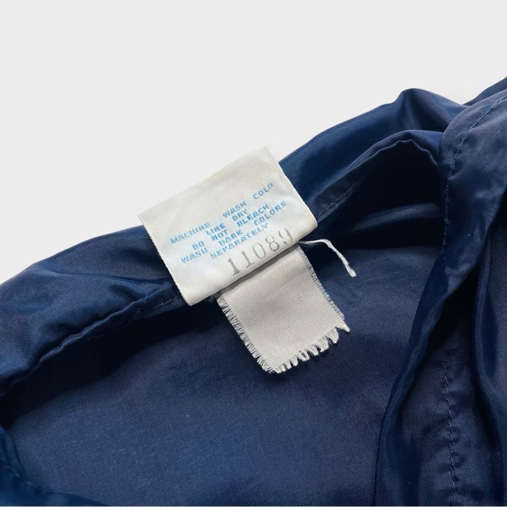 Vtg 70s 80s adidas Windbreaker 1/4 Zip Jacket, Anorak Pocket Hooded Lightweight - Picture 10 of 11